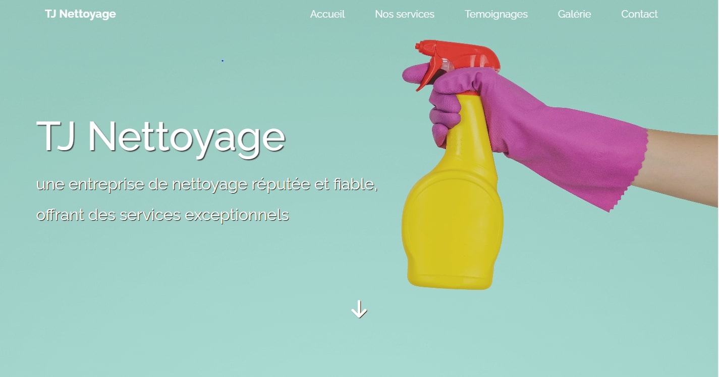 site internet pour une entreprise de nettoyage